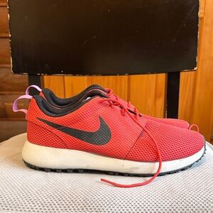Men’s Nike Red and Black Golf Sneakers